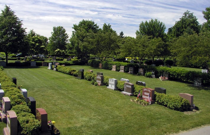 cemetery landscape design section planning